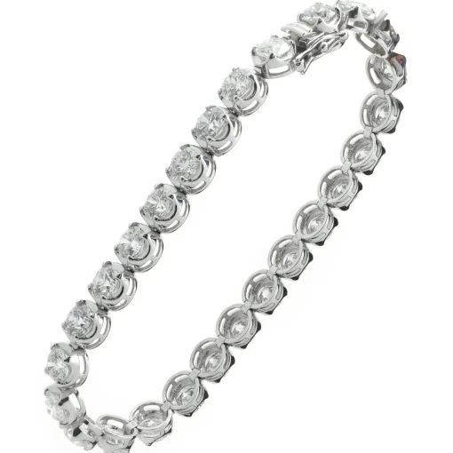 14 Karat White Gold Diamond Tennis Bracelet