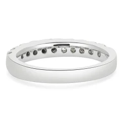 14 Karat White Gold Diamond Band