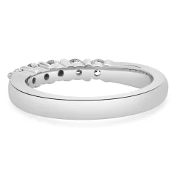 14 Karat White Gold Diamond Band
