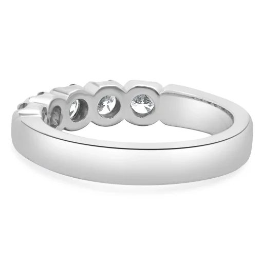 14 Karat White Gold Diamond Band