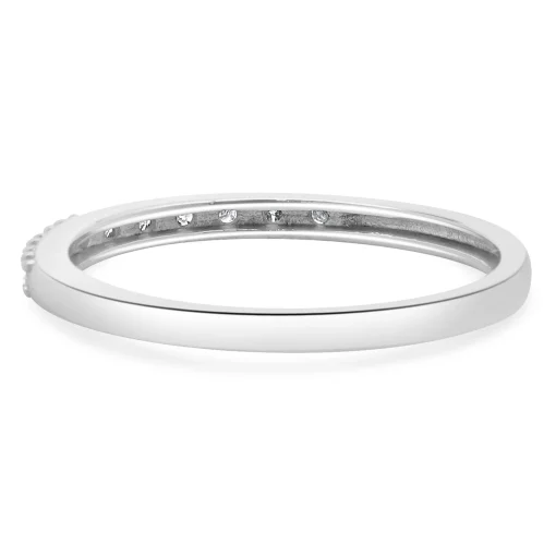 10 Karat White Gold Diamond Band