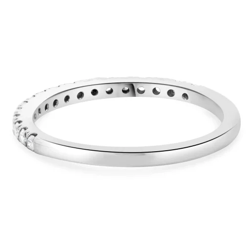 14 Karat White Gold Diamond Band