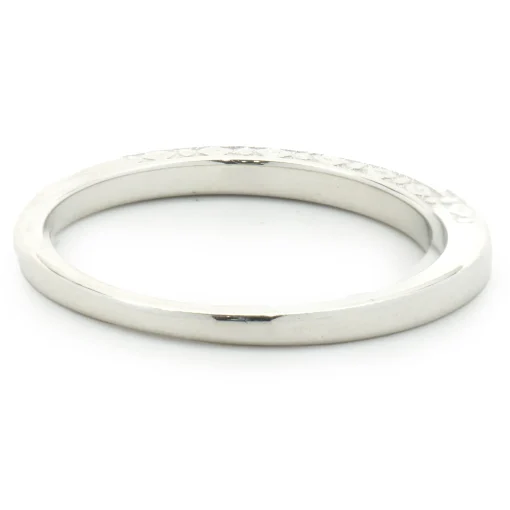 10 Karat White Gold Diamond Band