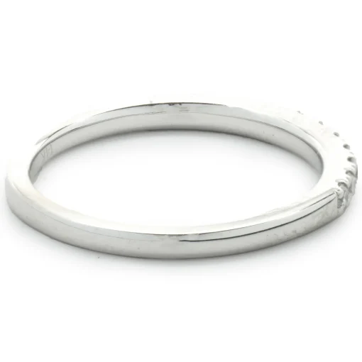 14 Karat White Gold Diamond Band