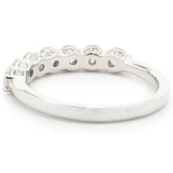 14 Karat White Gold Diamond Band