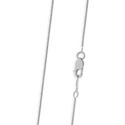 14 Karat White Gold Diamond Cross Necklace