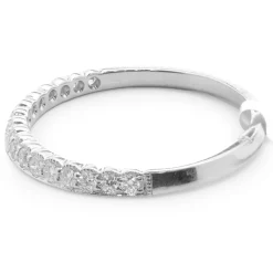 14 Karat White Gold Diamond Band