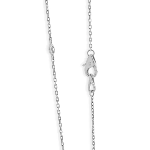 14 Karat White Gold Diamonds by The Yard Necklace