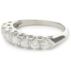 14 Karat White Gold Diamond Band