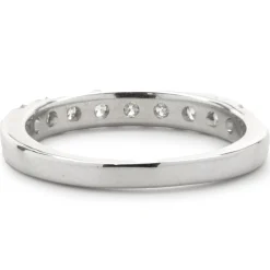 14 Karat White Gold Diamond Band