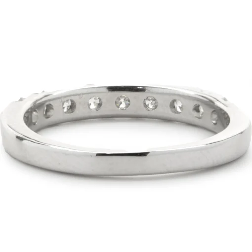 14 Karat White Gold Diamond Band