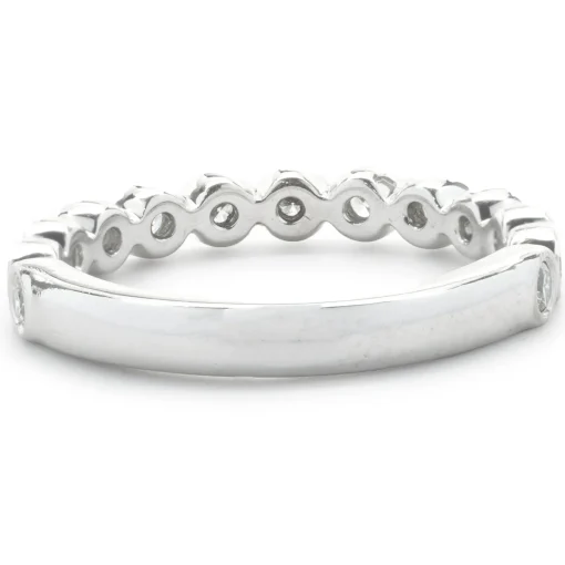 14 Karat White Gold Diamond Band