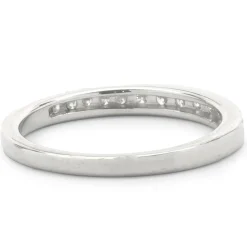 14 Karat White Gold Diamond Band