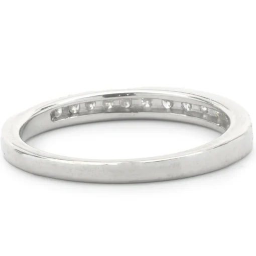 14 Karat White Gold Diamond Band