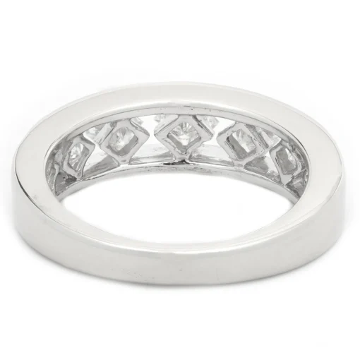 14 Karat White Gold Diamond Band
