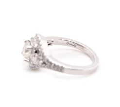 14 Karat White Gold Diamond Engagement Ring