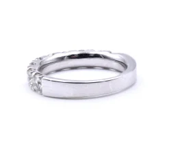 14 Karat White Gold Diamond Band