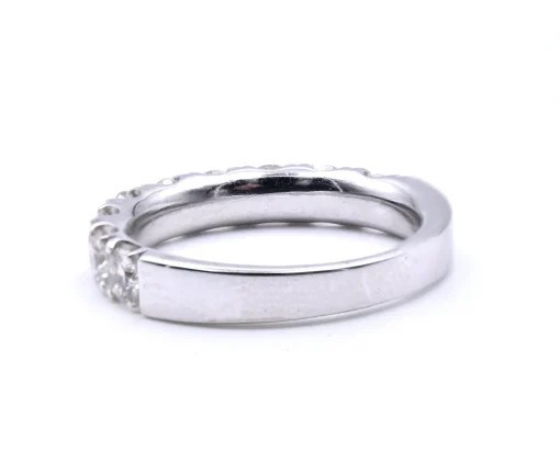 14 Karat White Gold Diamond Band
