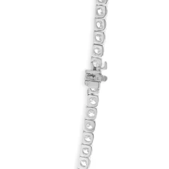18 Karat White Gold Diamond Tennis Necklace