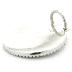 14 Karat White Gold Diamond Compass Medallion Pendant