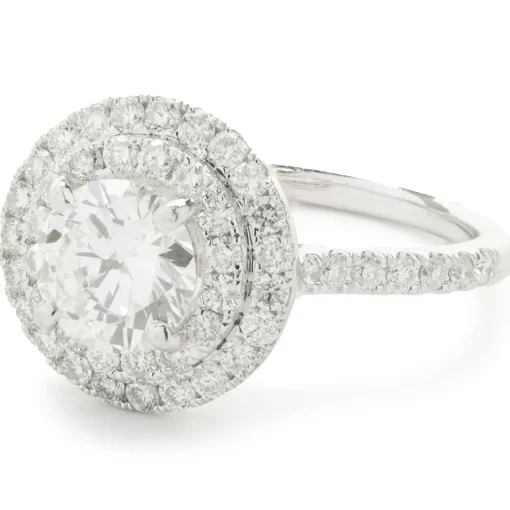 14 Karat White Gold Diamond Wed Set