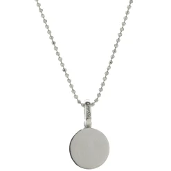 14 Karat White Gold Diamond “A” Necklace