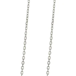 14 Karat White Gold Diamond Smile Necklace