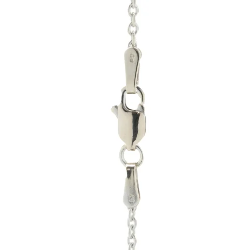 14 Karat White Gold Diamond Solitaire Necklace with Extension