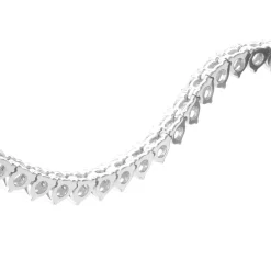 18 Karat White Gold Diamond Tennis Necklace