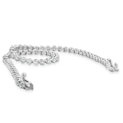14 Karat White Gold Diamond Tennis Bracelet