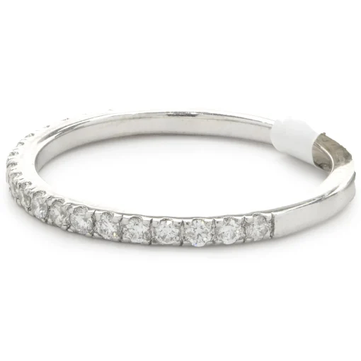 14 Karat White Gold Diamond Band