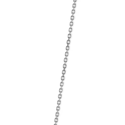 18 Karat White Gold Diamond Smile Necklace