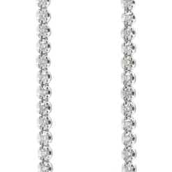 14 Karat White Gold Diamond Tennis Necklace