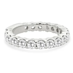 14 Karat White Gold Diamond Band