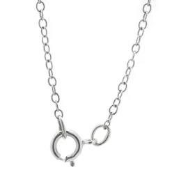 14 Karat White Gold Diamond Bar Necklace
