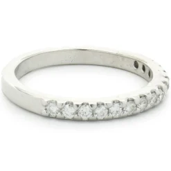 14 Karat White Gold Diamond Band