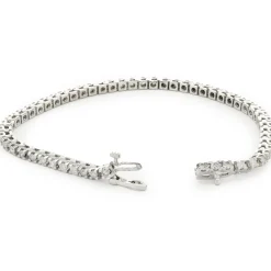 14 Karat White Gold Diamond Tennis Bracelet
