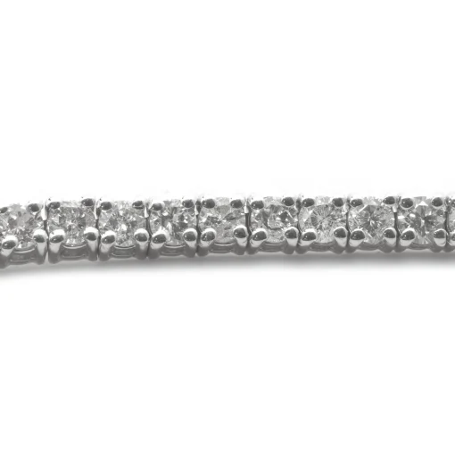 14 Karat White Gold Diamond Tennis Bracelet