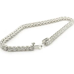 14 Karat White Gold Diamond Tennis Bracelet