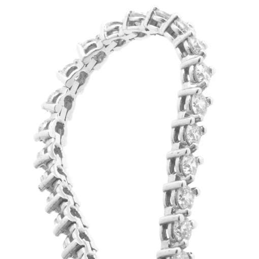 14 Karat White Gold Diamond Tennis Bracelet