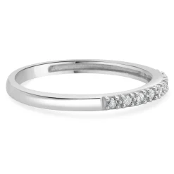10 Karat White Gold Diamond Band
