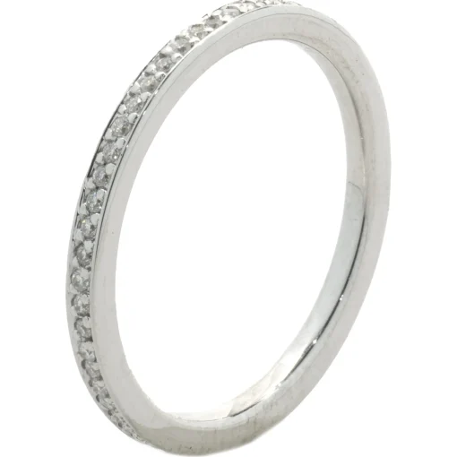 14 Karat White Gold Diamond Eternity Band