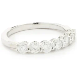 14 Karat White Gold Diamond Band