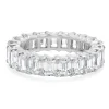 14 Karat White Gold Emerald Cut Diamond Eternity Ring