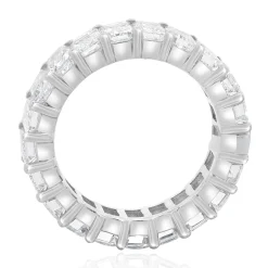 14 Karat White Gold Emerald Cut Diamond Eternity Ring