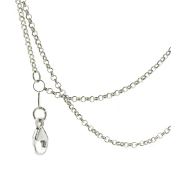 14 Karat White Gold Engraveable Bar Necklace with Pendant