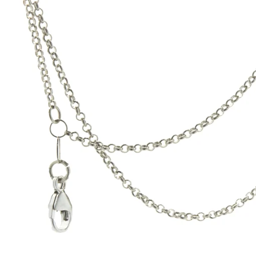 14 Karat White Gold Engraveable Bar Necklace with Pendant