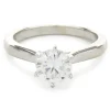 14 Karat White Gold Forever One Moissonite Ring
