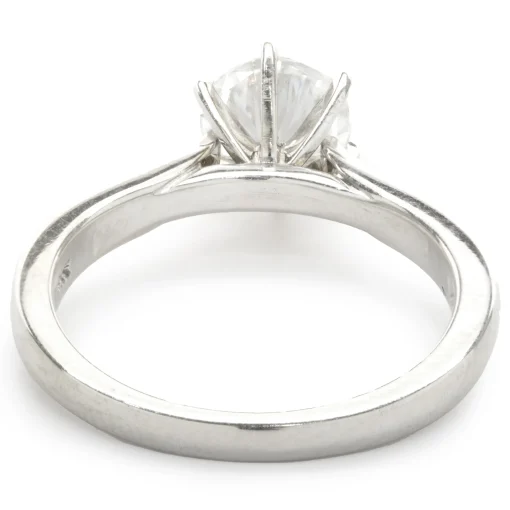 14 Karat White Gold Forever One Moissonite Ring