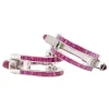 14 Karat White Gold Geometric Ruby Cufflinks